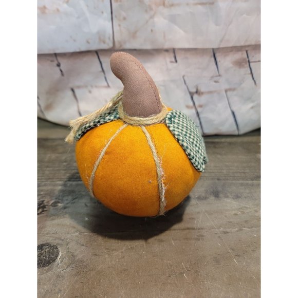 Mini Halloween Harvest fall decor pumpkin stuffed plush ornament - Picture 6 of 9